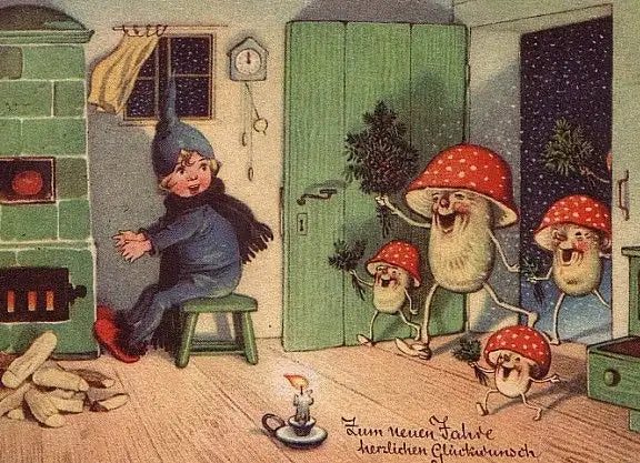 Was hat der Weihnachtsmann mit einem Pilz gemeinsam?