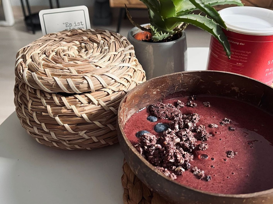 Mushroom Smoothie Bowl für mehr Balance