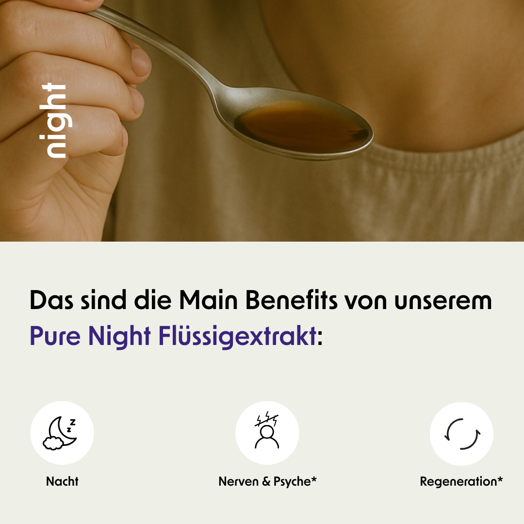 Pure Night Flüssigextrakt mit Reishi und Hericium