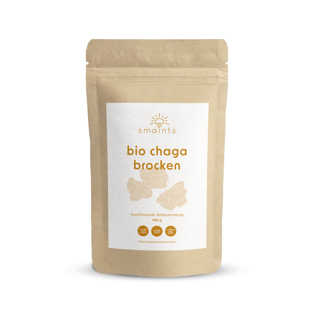 Bio Chaga Brocken aus Finnland