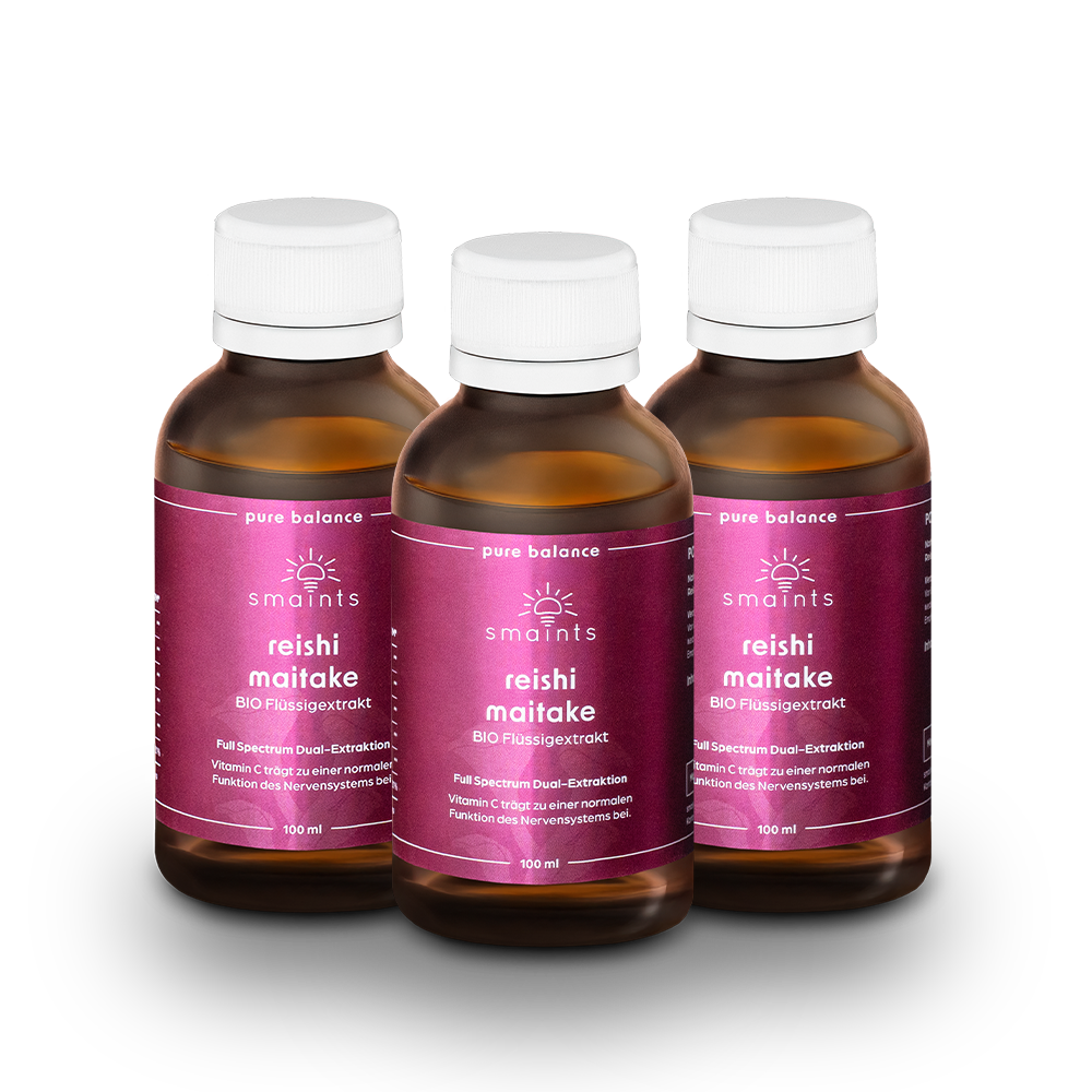 Pure Balance Flüssigextrakt mit Reishi und Maitake