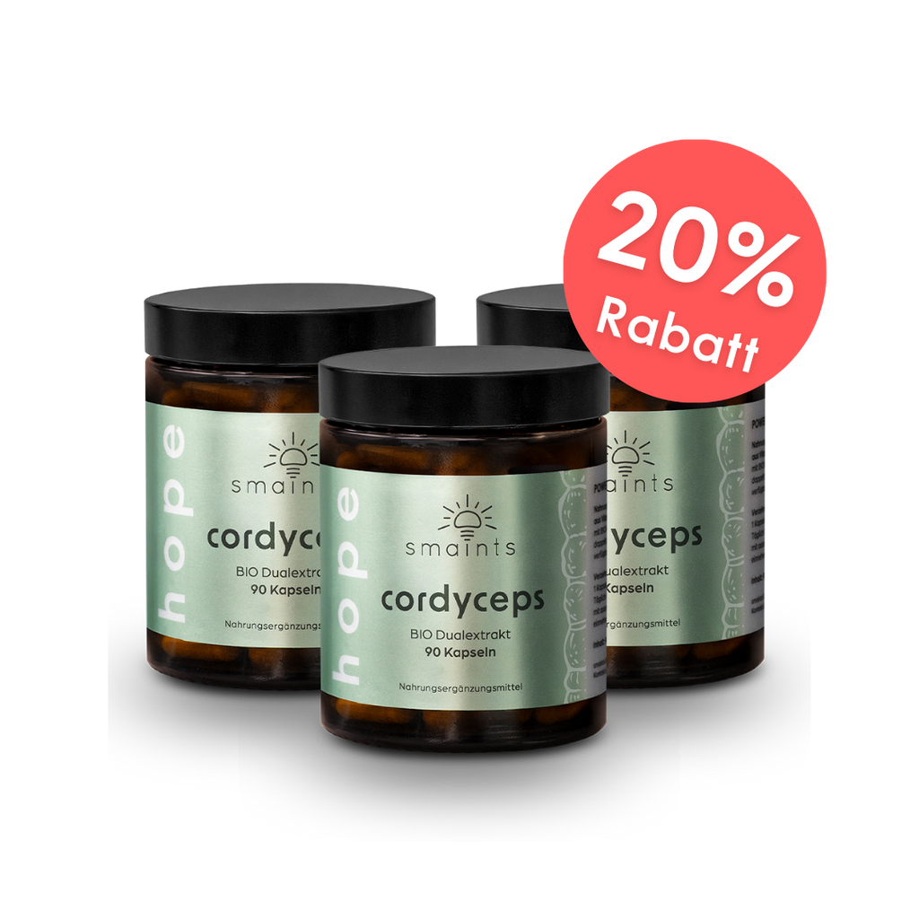 3er Angebot Bio Cordyceps Extrakt Kapseln