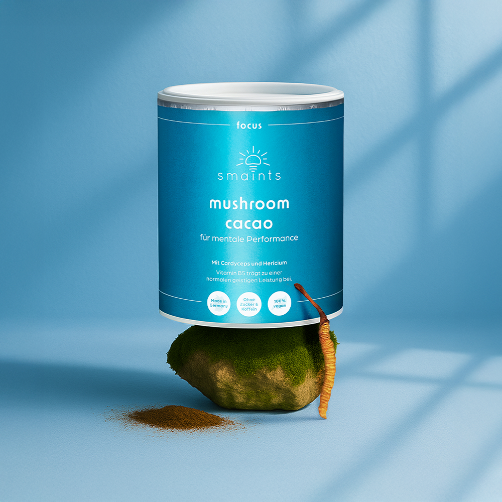 Mushroom Cacao inszeniert