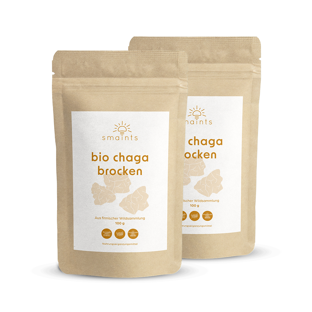 2x Bio Chaga Brocken aus Finnland