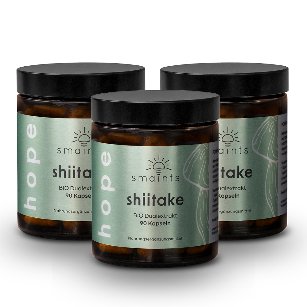3x Bio Shiitake Extrakt Kapseln